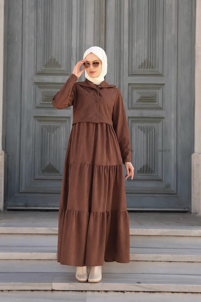 6009 İkili Takim Elbise - Taba 
