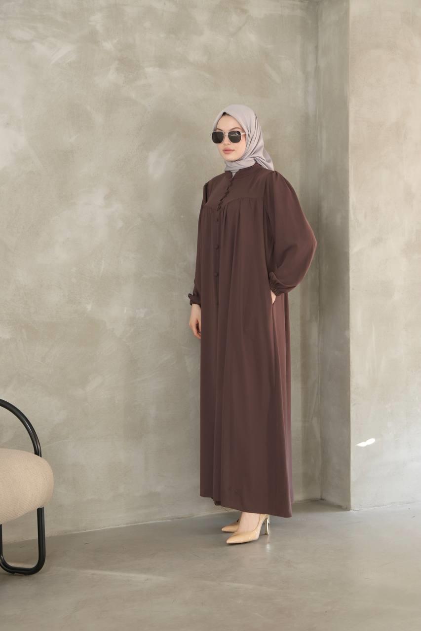 7002 Robadan Elbise - Acı Kahve 
