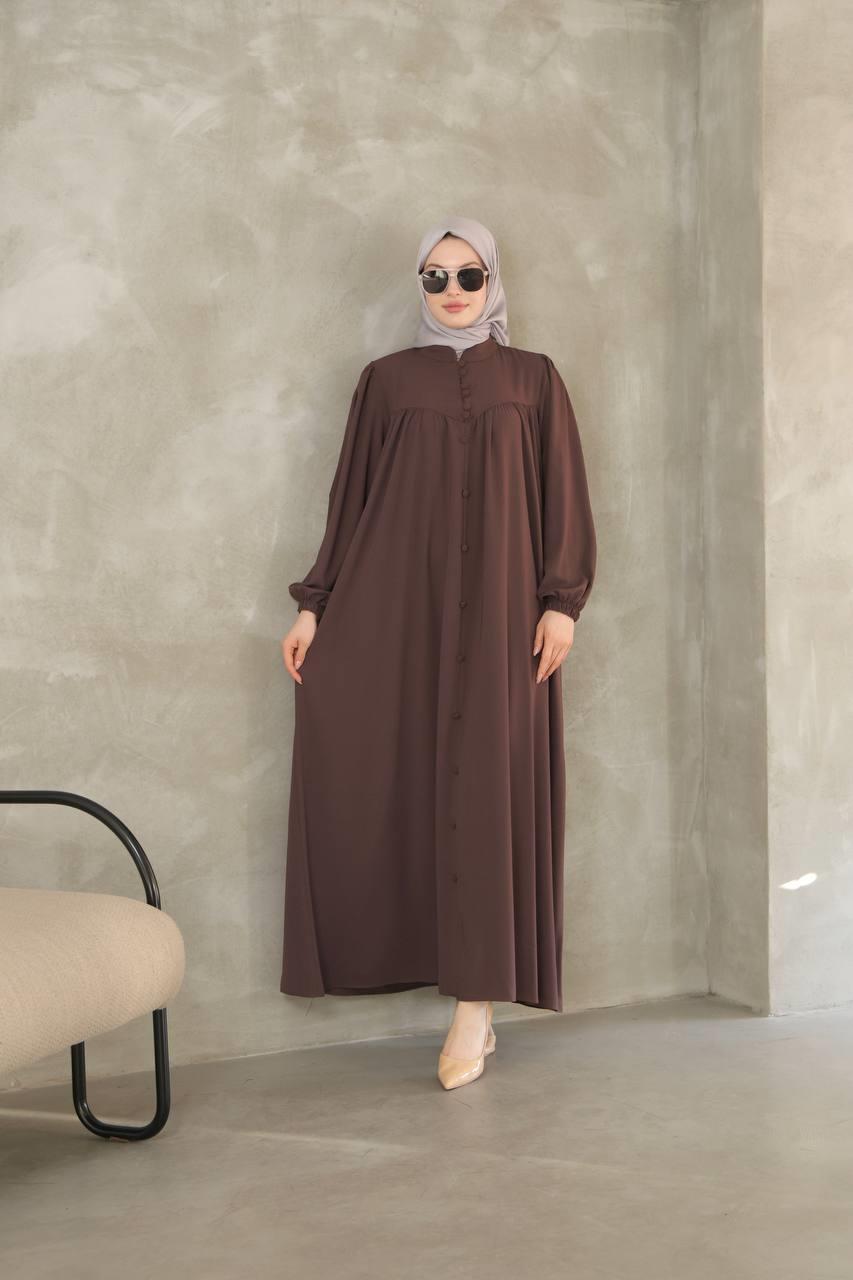 7002 Robadan Elbise - Acı Kahve 