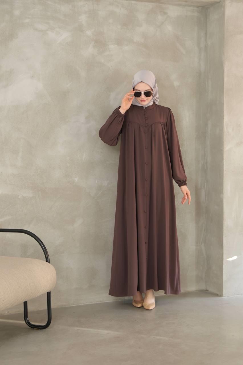7002 Robadan Elbise - Acı Kahve 