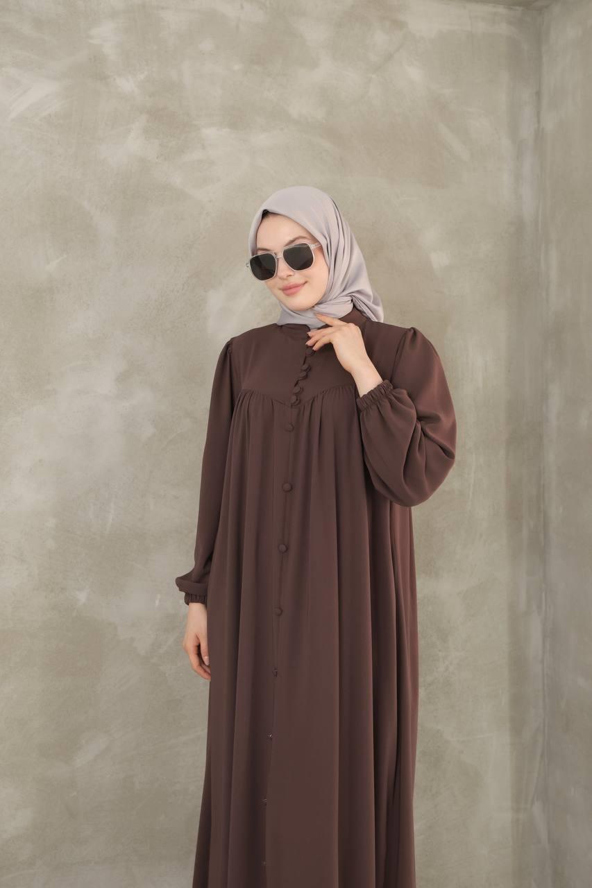 7002 Robadan Elbise - Acı Kahve 