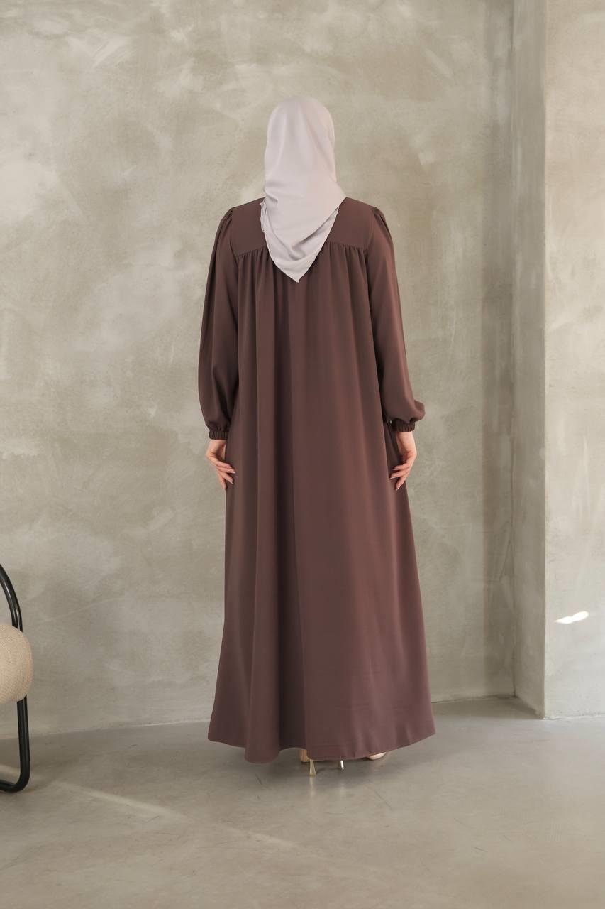 7002 Robadan Elbise - Acı Kahve 