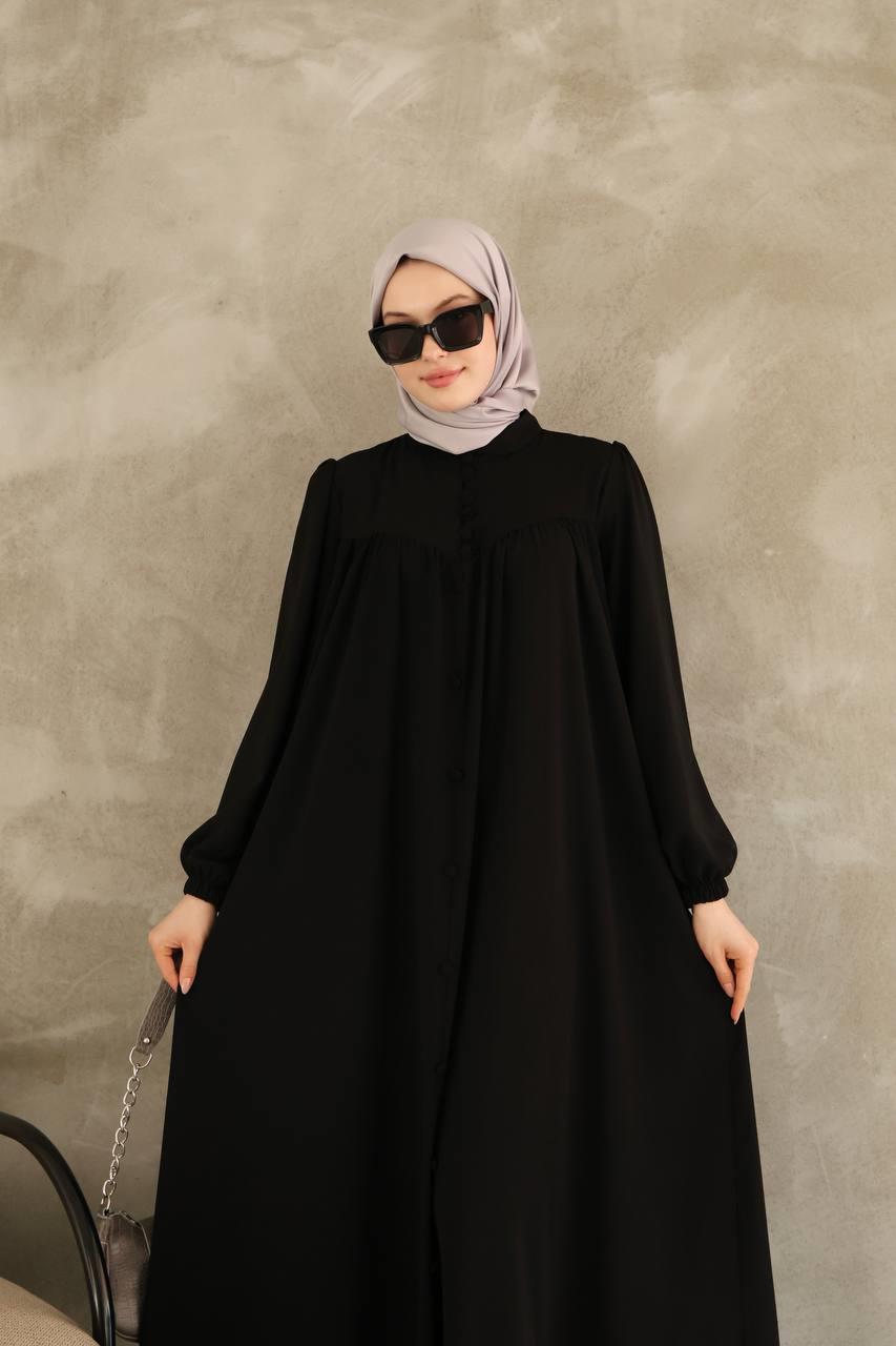 7002 Robadan Elbise - Siyah 