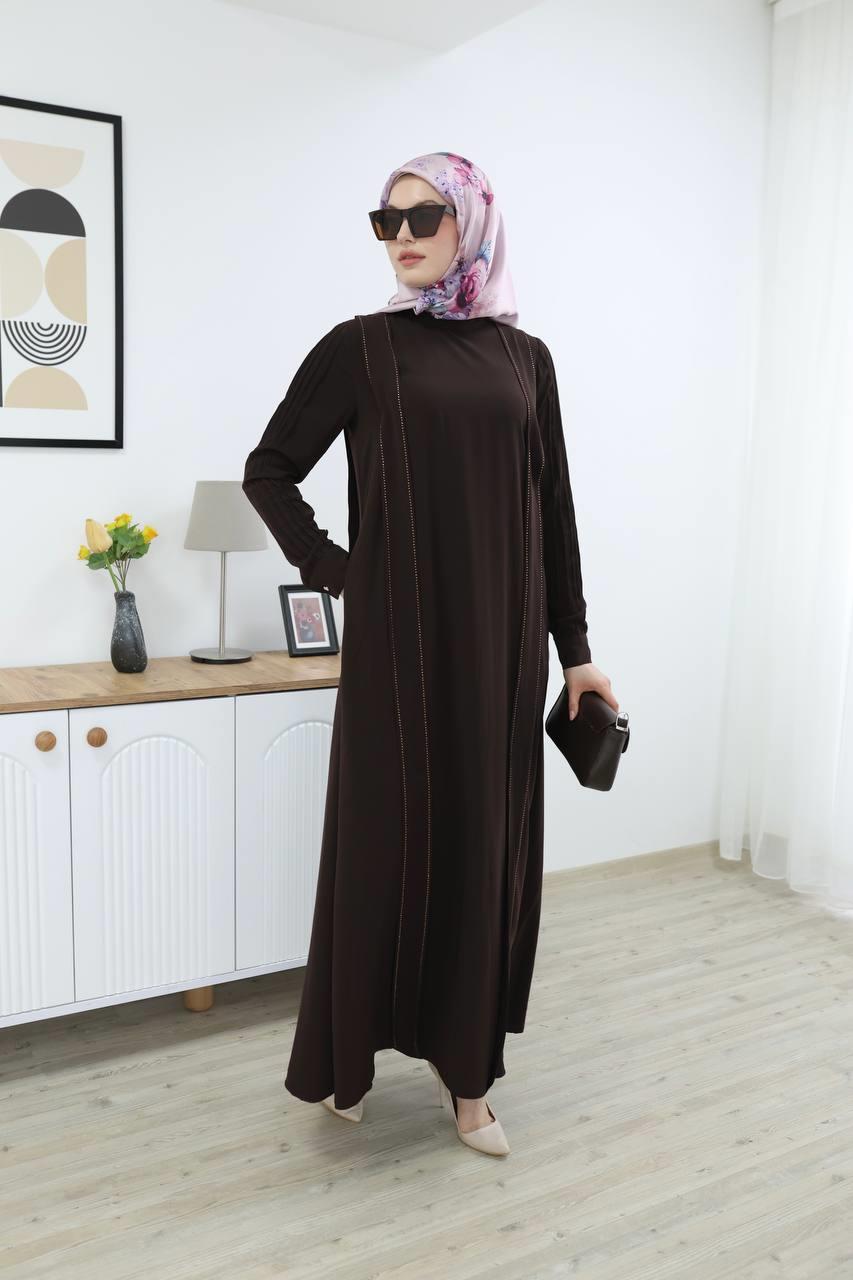 7016 Sade Modern Ferace - Kahverengi