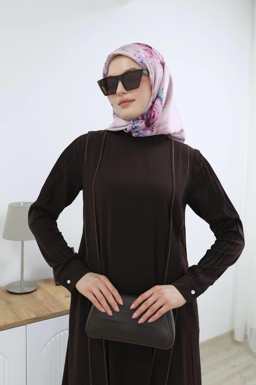7016 Sade Modern Ferace - Kahverengi
