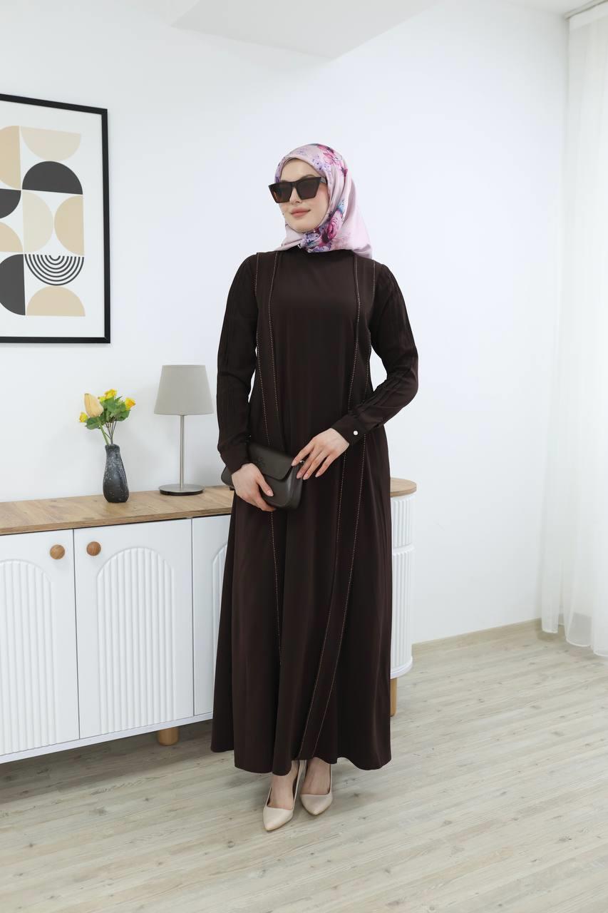 7016 Sade Modern Ferace - Kahverengi