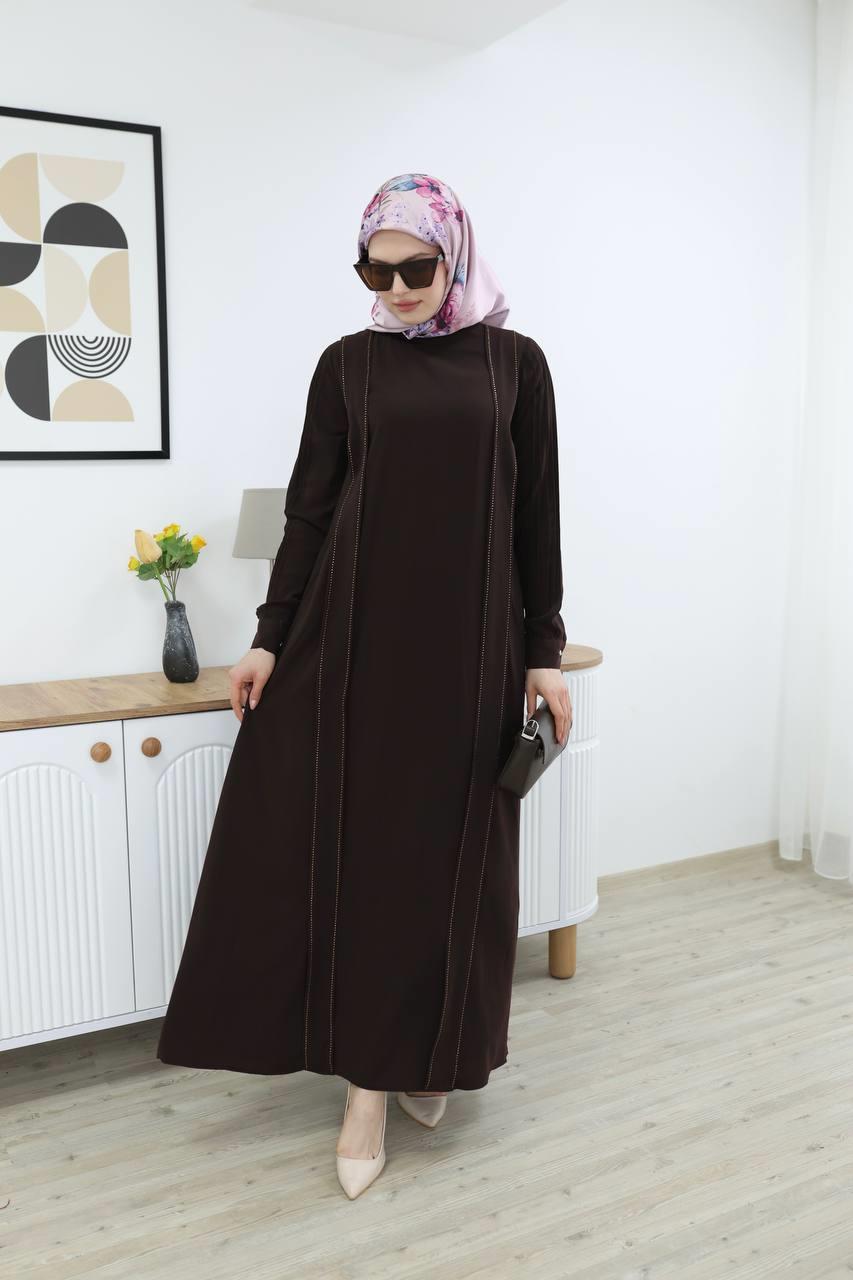 7016 Sade Modern Ferace - Kahverengi