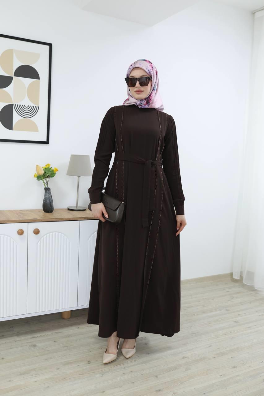 7016 Sade Modern Ferace - Kahverengi