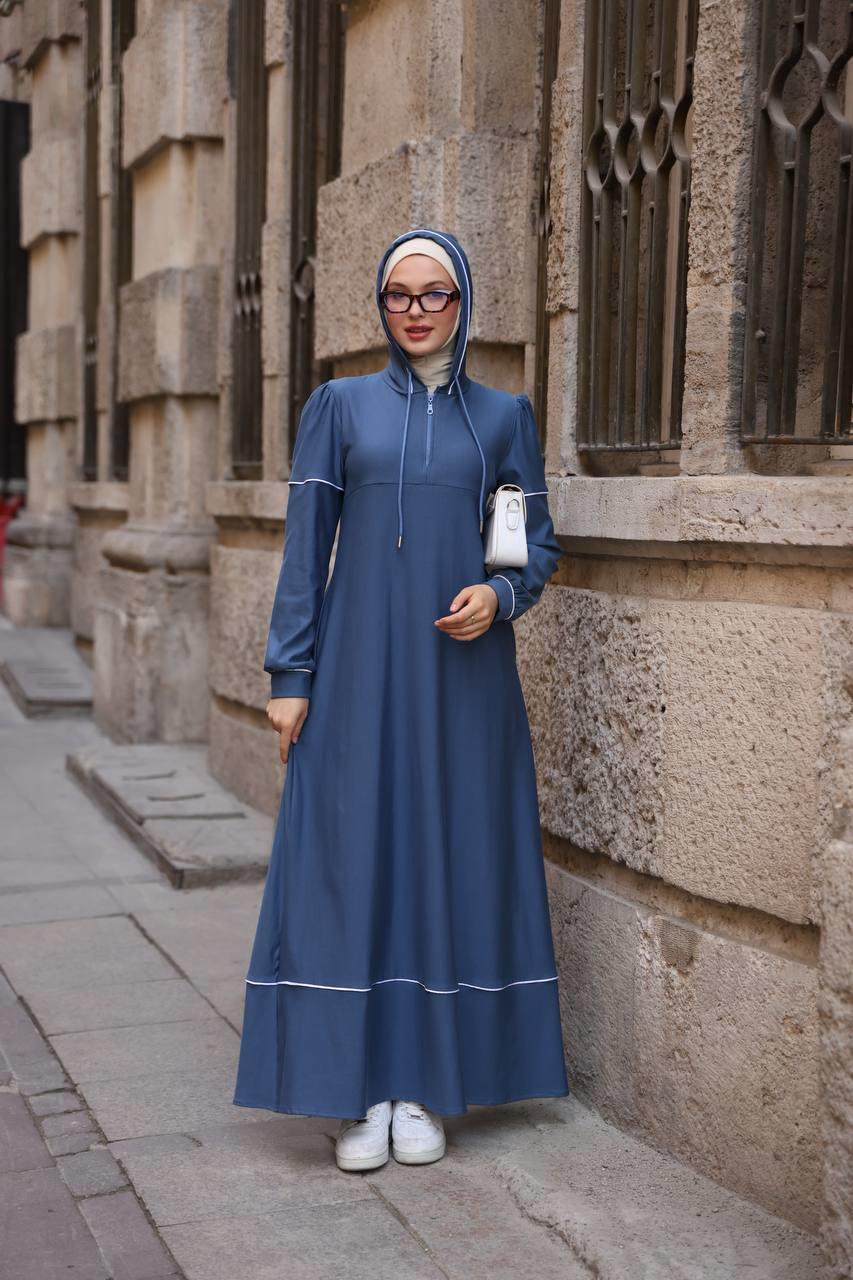 7055 Mevsimlik Spor Elbise - Mavi