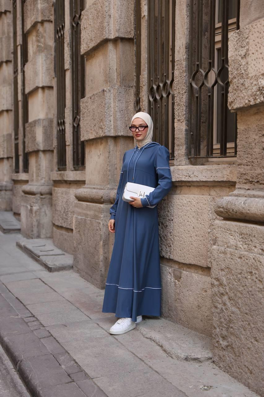 7055 Mevsimlik Spor Elbise - Mavi