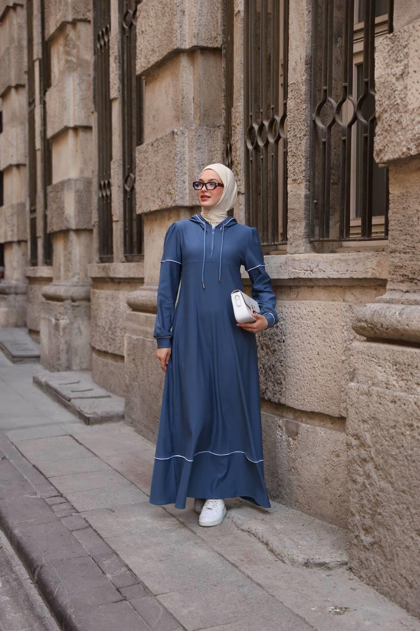 7055 Mevsimlik Spor Elbise - Mavi