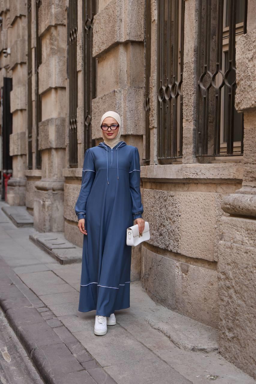 7055 Mevsimlik Spor Elbise - Mavi