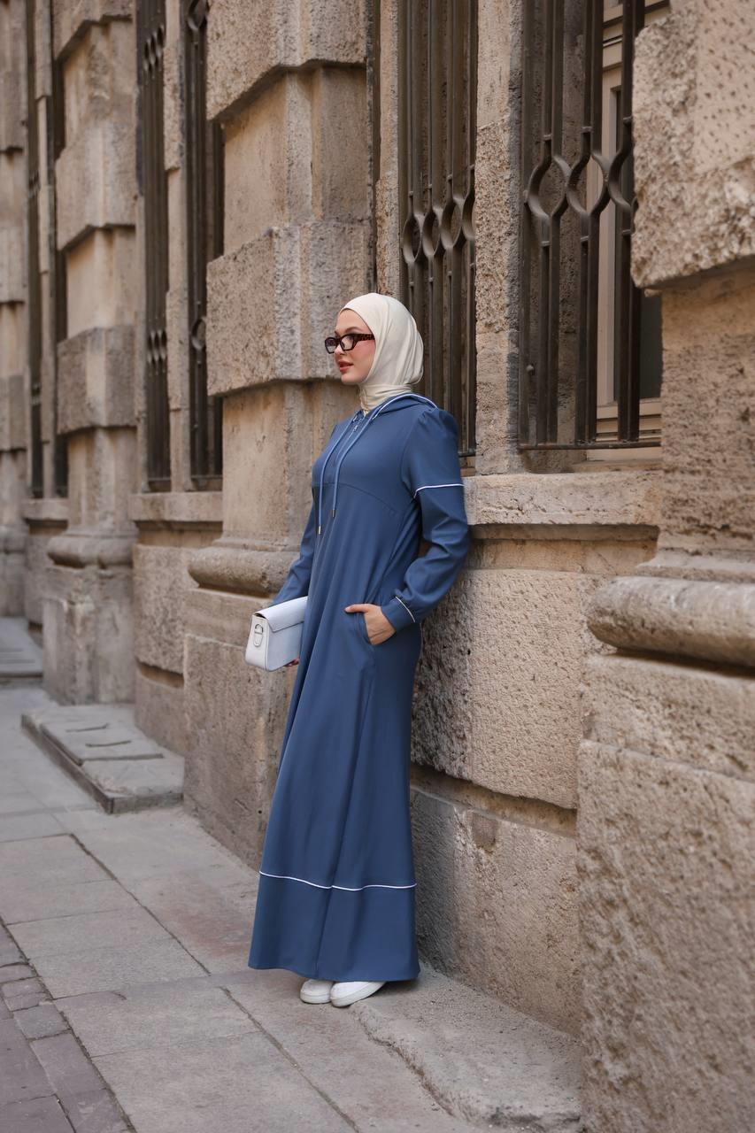 7055 Mevsimlik Spor Elbise - Mavi