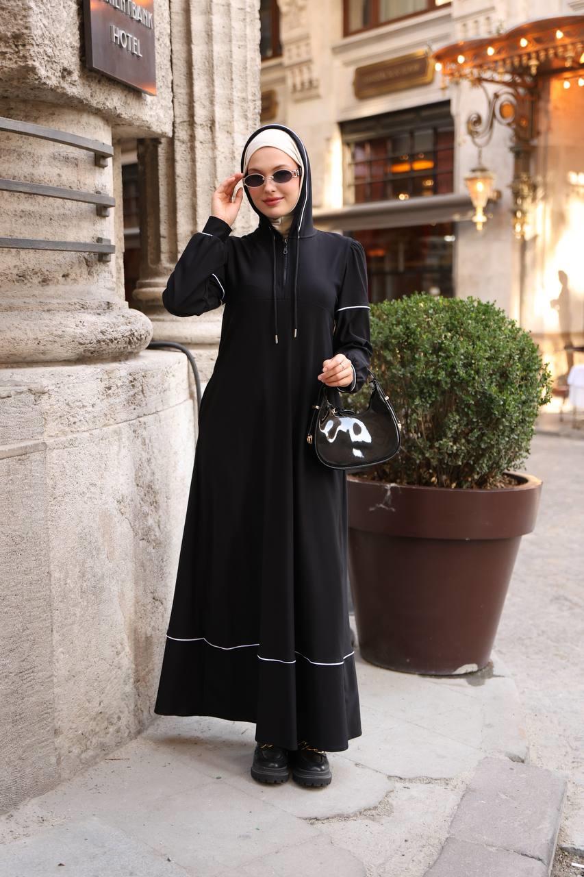 7055 Mevsimlik Spor Elbise - Siyah