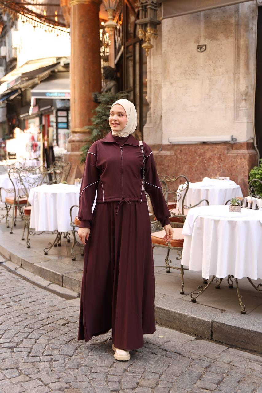 7057 Mevsimlik Spor Takım - Bordo