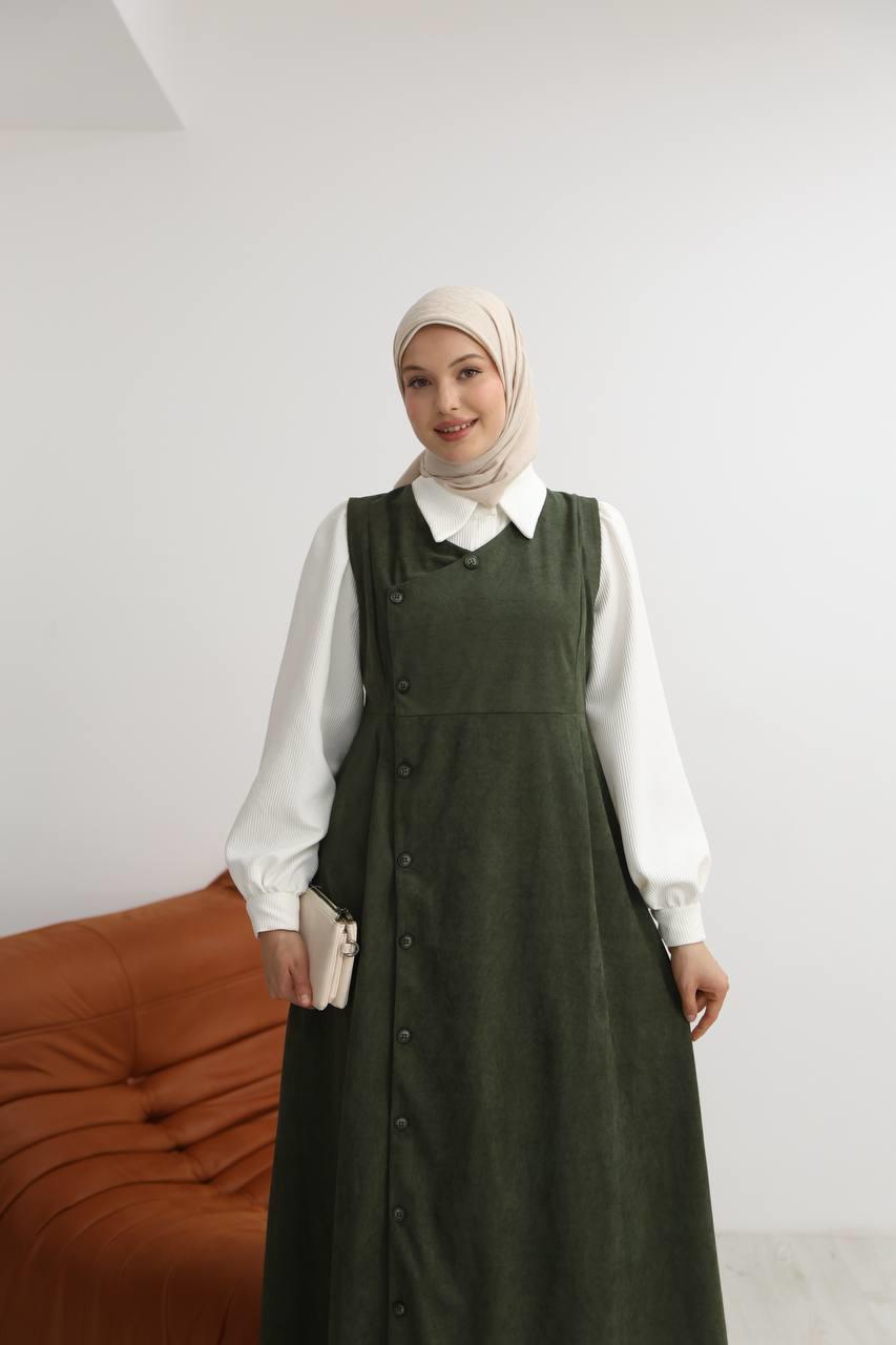 7081 Gömlekli İkili Takım - Haki