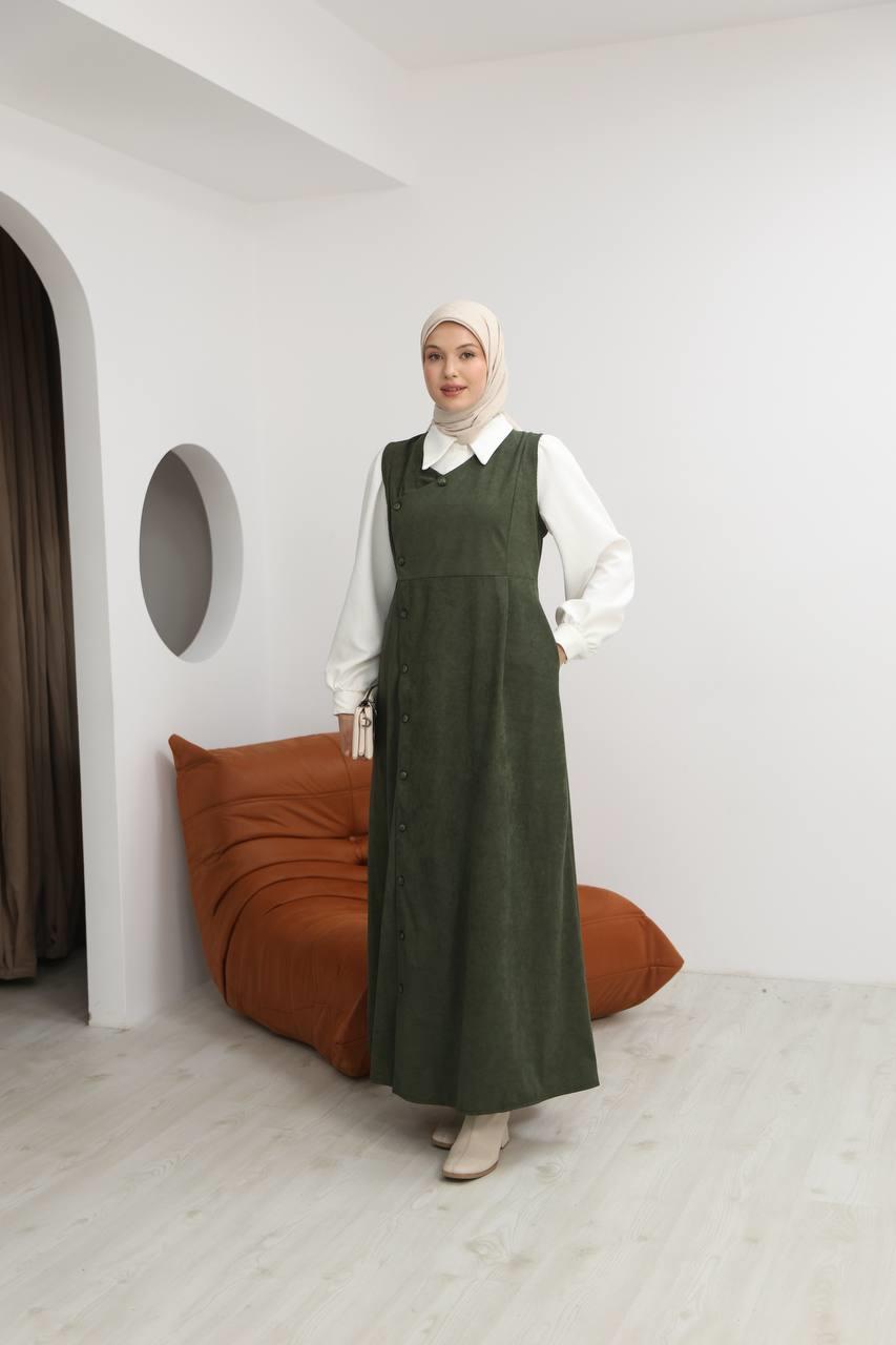 7081 Gömlekli İkili Takım - Haki