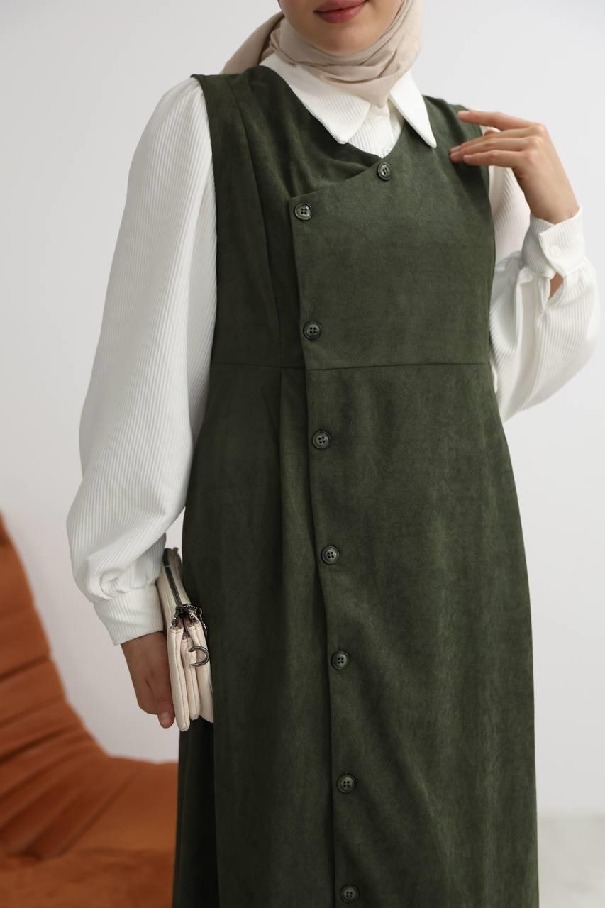 7081 Gömlekli İkili Takım - Haki