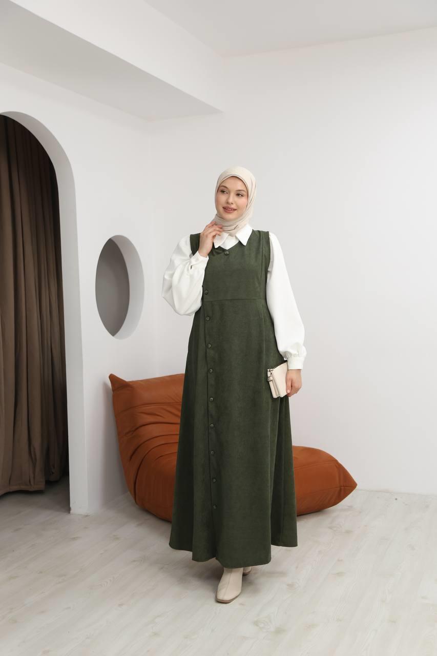 7081 Gömlekli İkili Takım - Haki