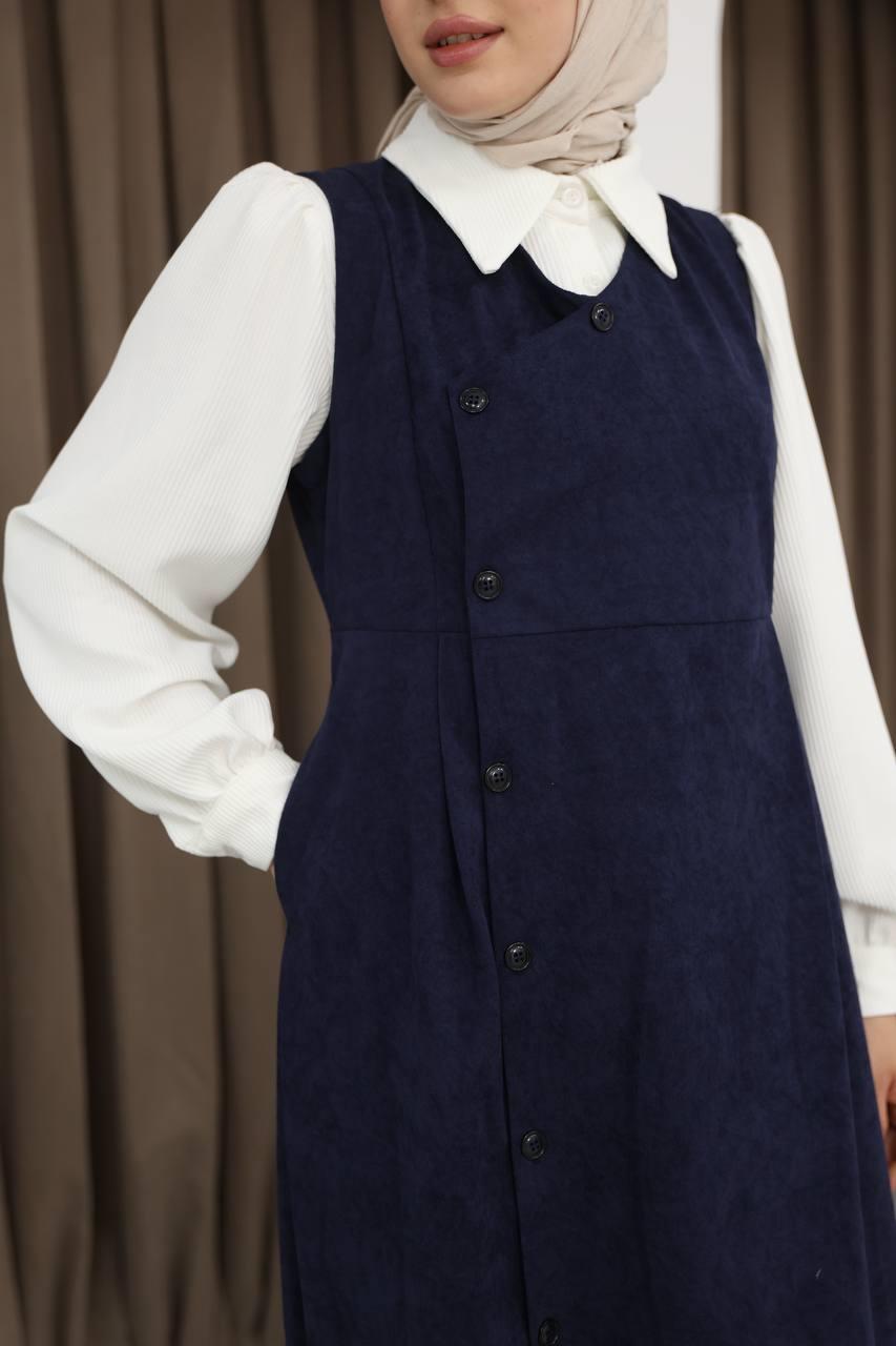 7081 Gömlekli İkili Takım - Lacivert