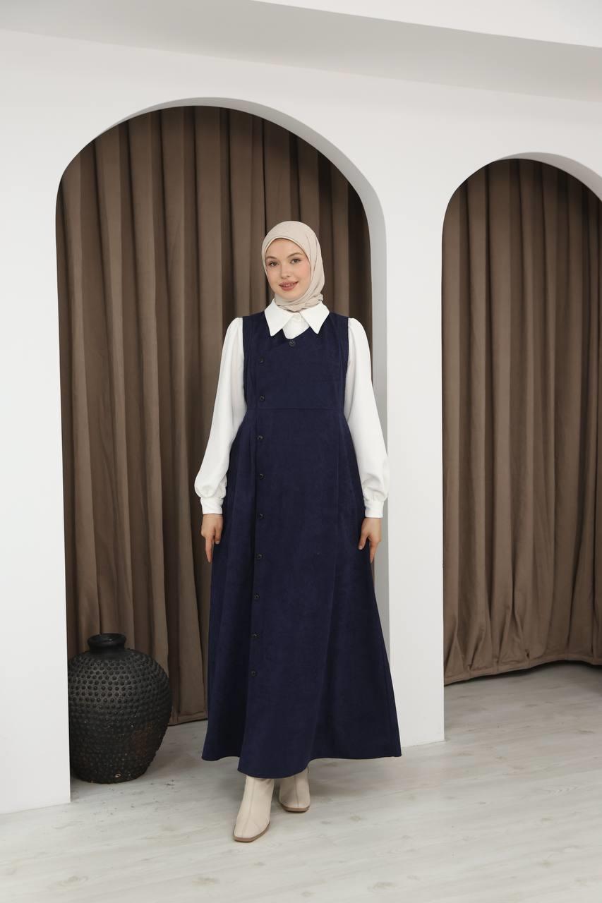 7081 Gömlekli İkili Takım - Lacivert