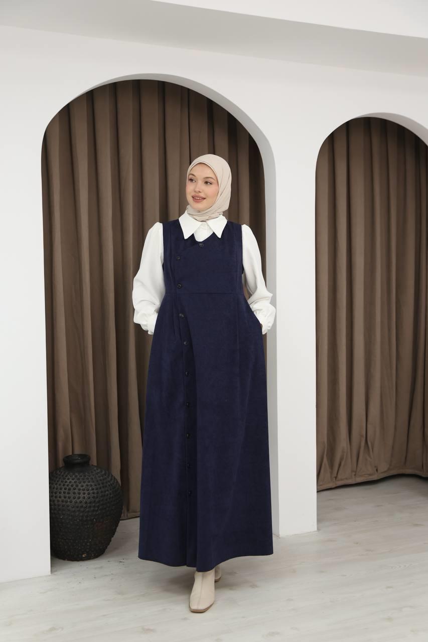 7081 Gömlekli İkili Takım - Lacivert