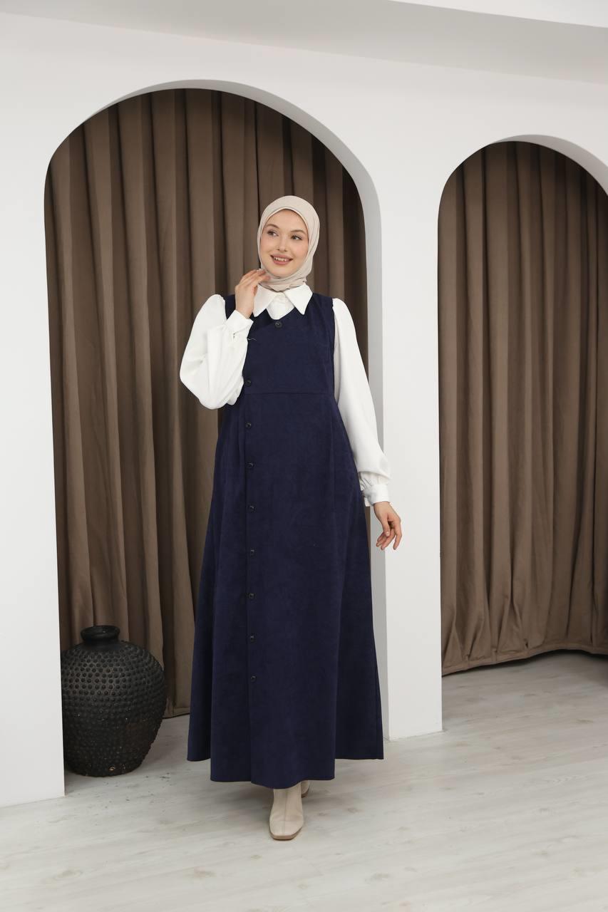 7081 Gömlekli İkili Takım - Lacivert