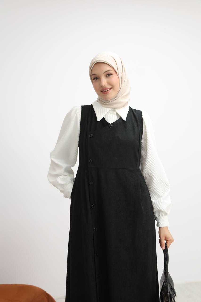 7081 Gömlekli İkili Takım - Siyah