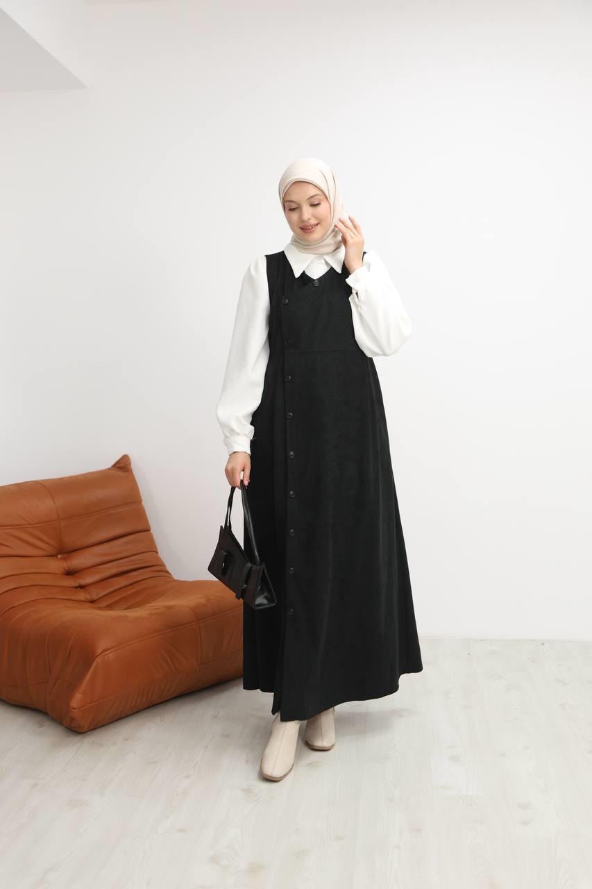 7081 Gömlekli İkili Takım - Siyah