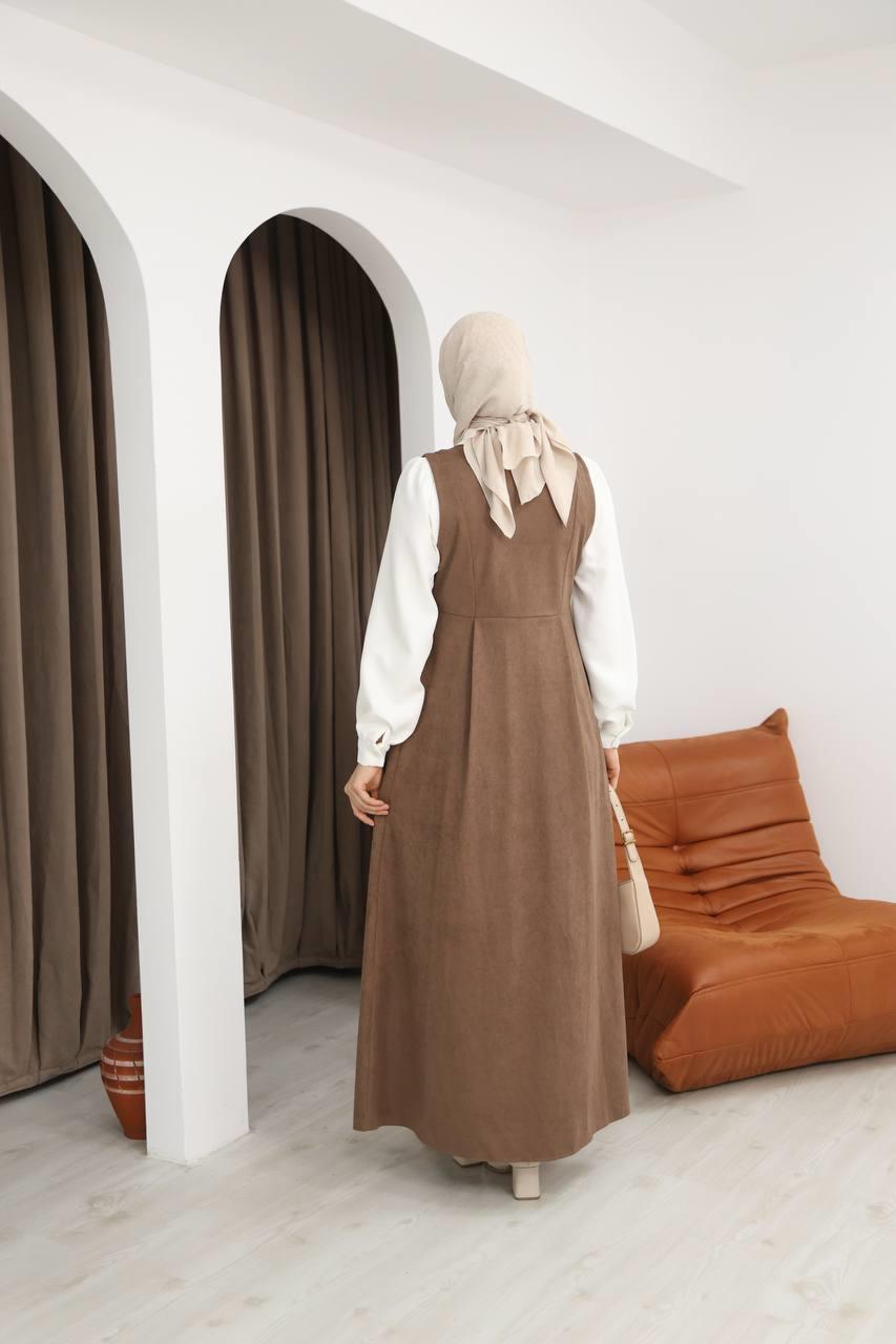 7081 Gömlekli İkili Takım - Taba