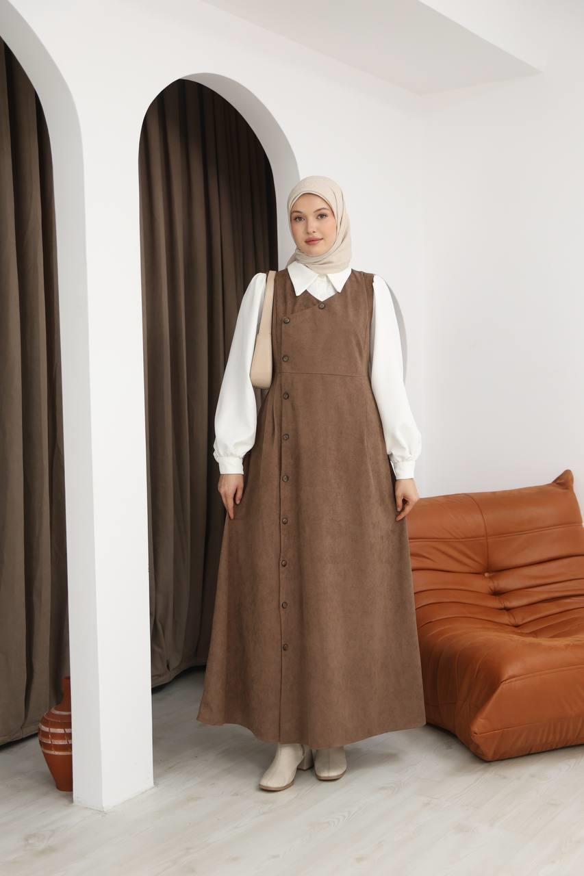 7081 Gömlekli İkili Takım - Taba