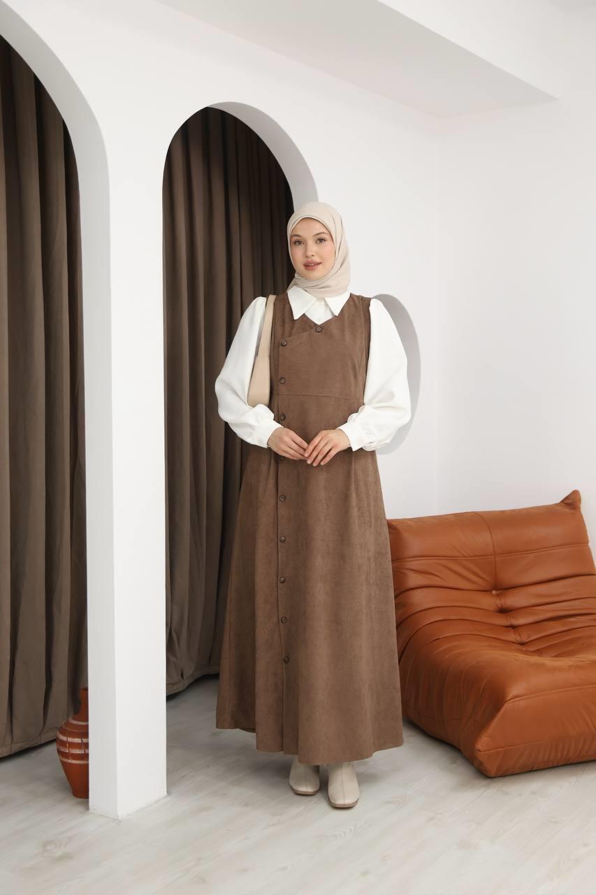 7081 Gömlekli İkili Takım - Taba