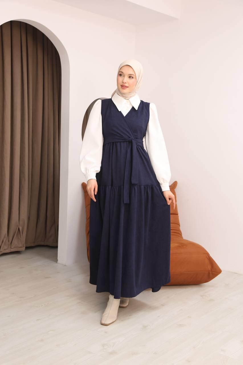 7094 Gömlek ve Elbise Takımı - Lacivert