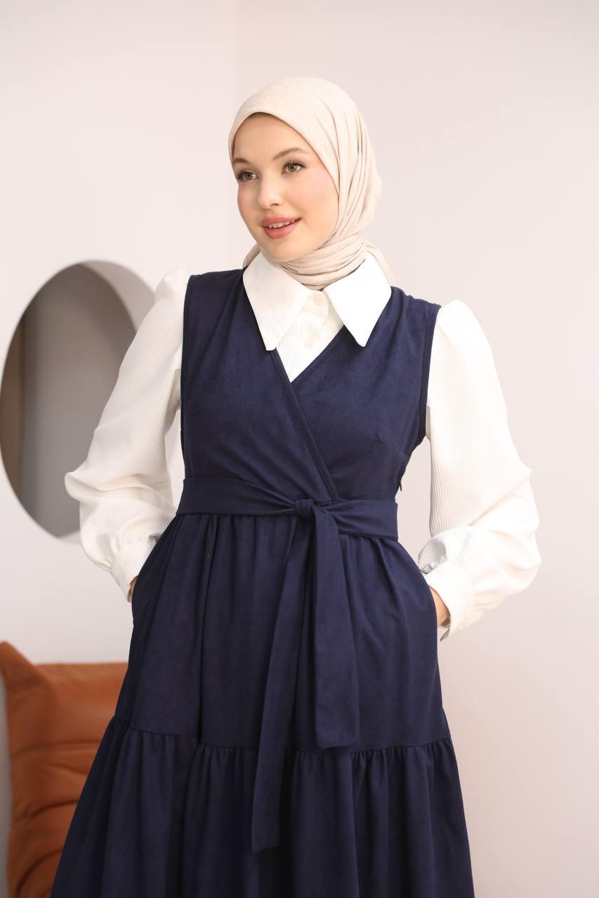 7094 Gömlek ve Elbise Takımı - Lacivert