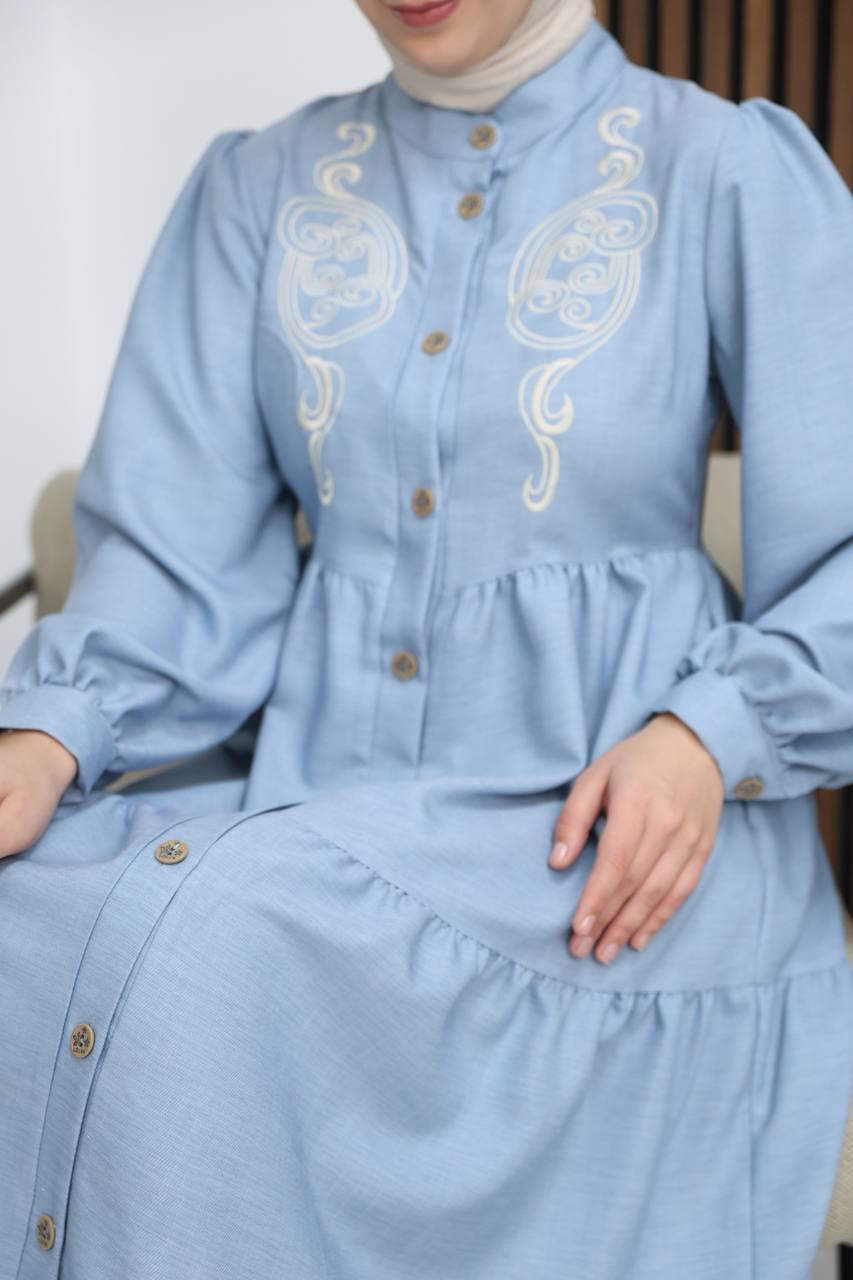 7111 Femina Elbisesi - Bebe Mavisi