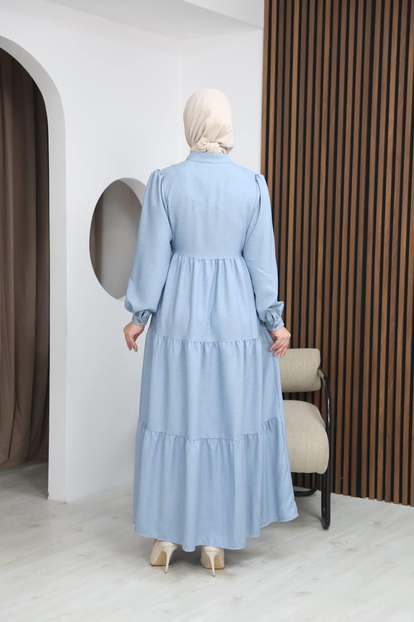 7111 Femina Elbisesi - Bebe Mavisi