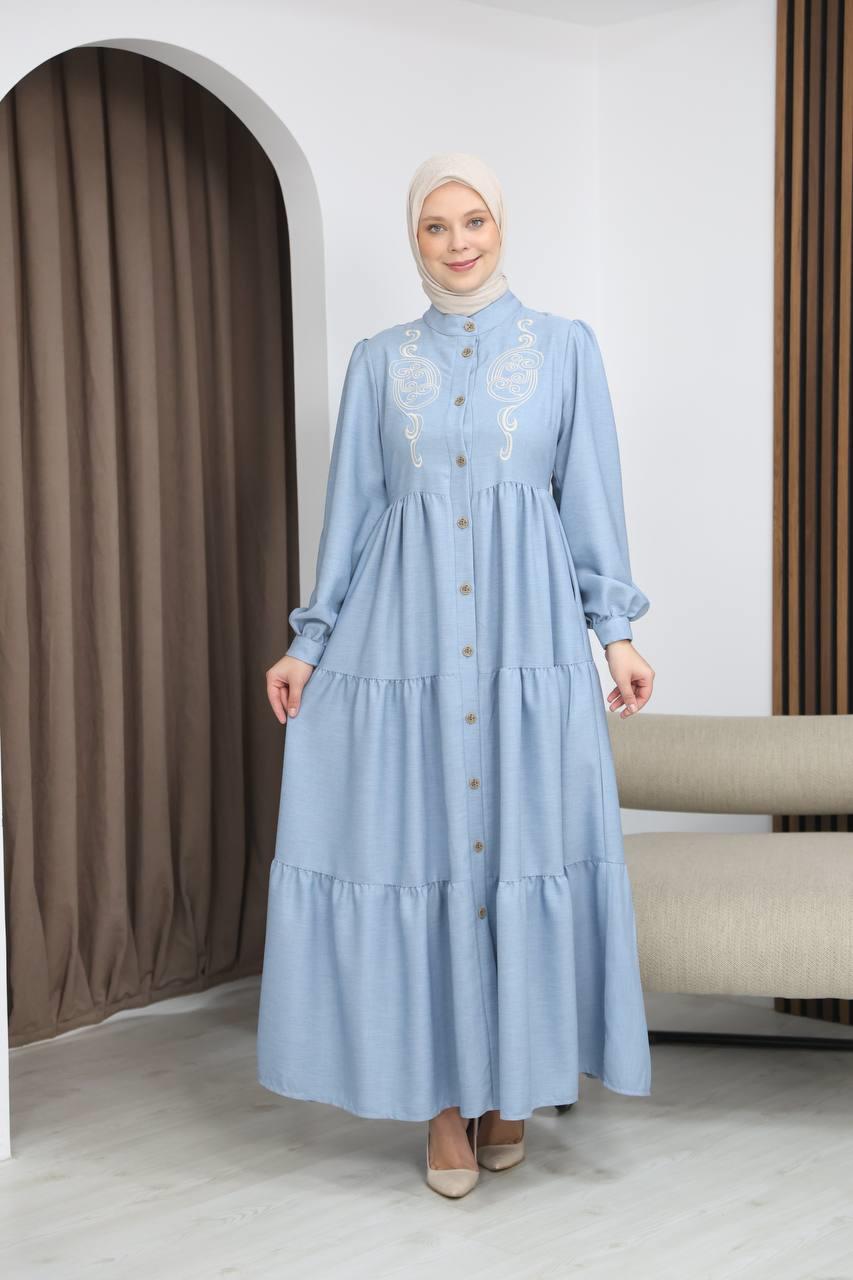 7111 Femina Elbisesi - Bebe Mavisi