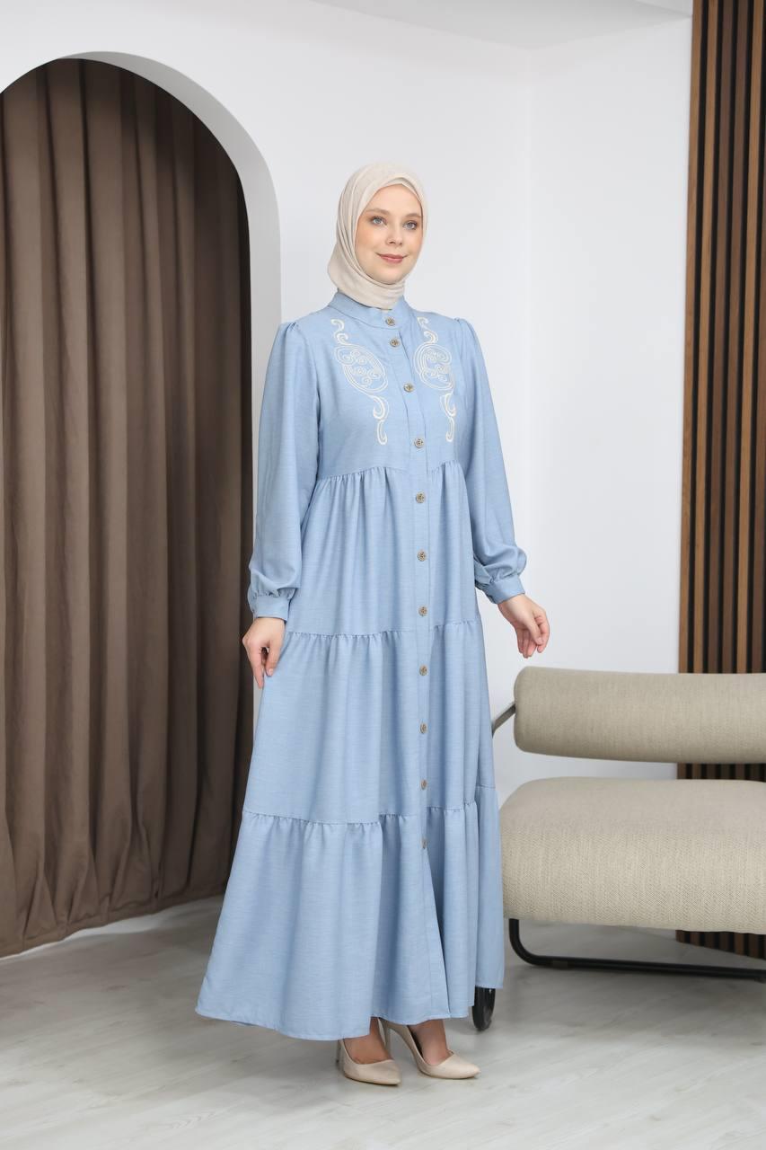 7111 Femina Elbisesi - Bebe Mavisi