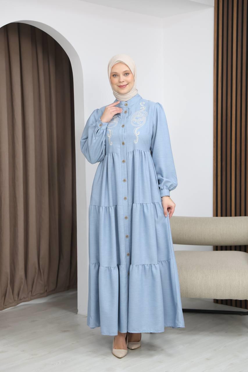 7111 Femina Elbisesi - Bebe Mavisi