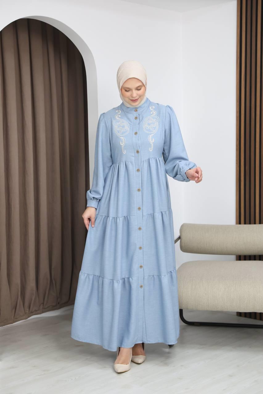 7111 Femina Elbisesi - Bebe Mavisi