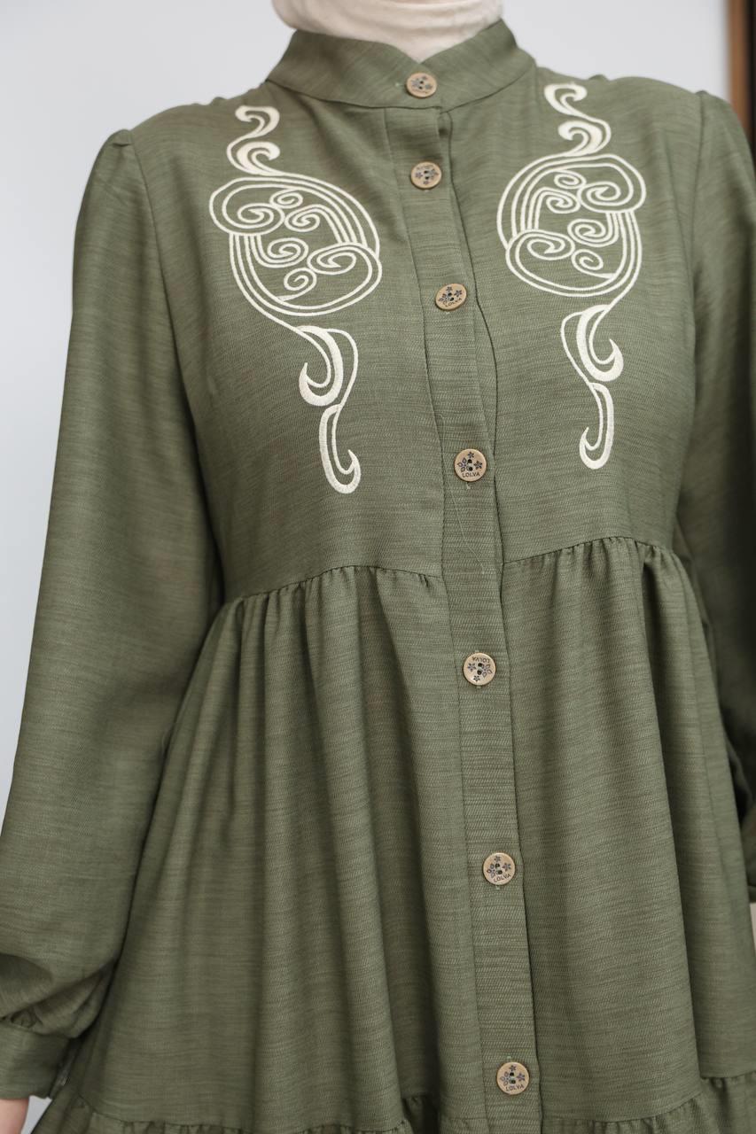 7111 Femina Elbisesi - Fıstık Yeşili