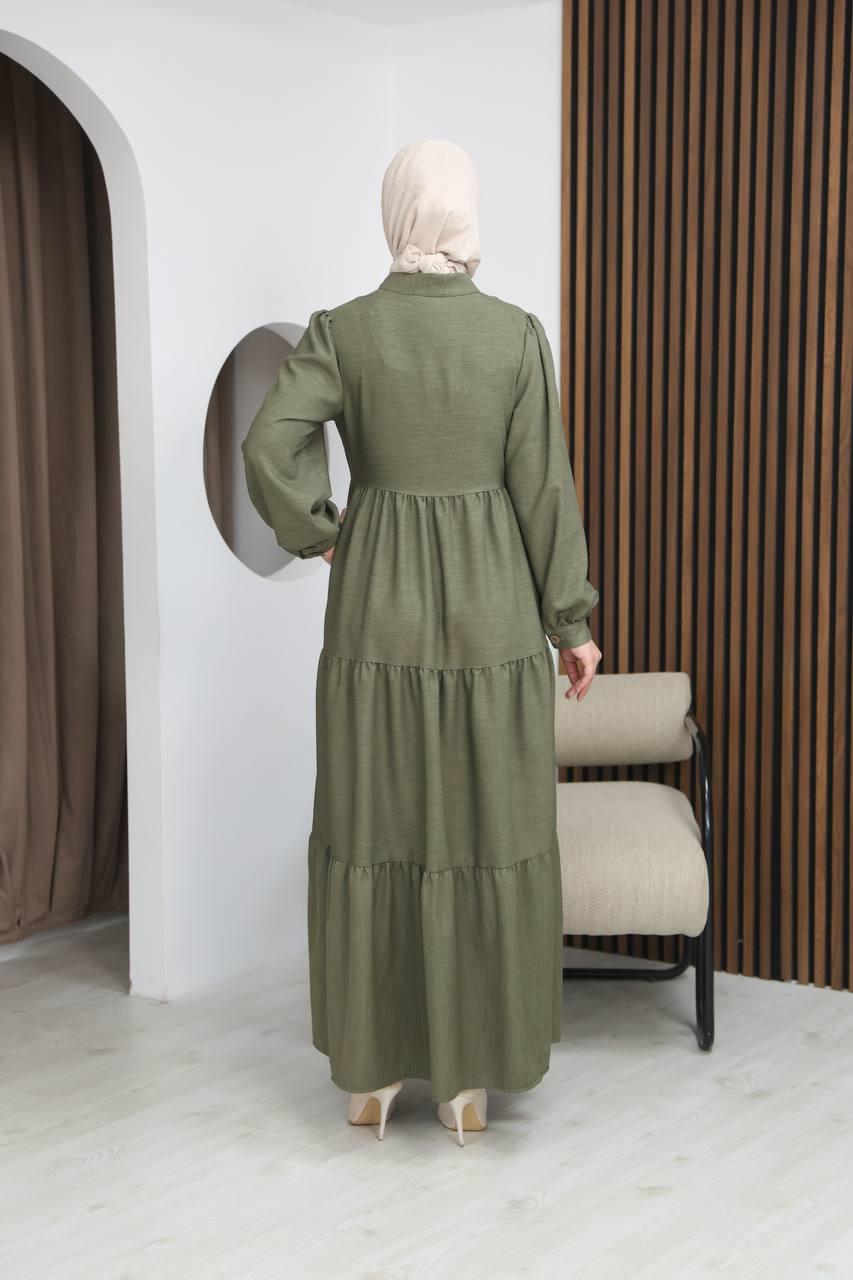 7111 Femina Elbisesi - Fıstık Yeşili