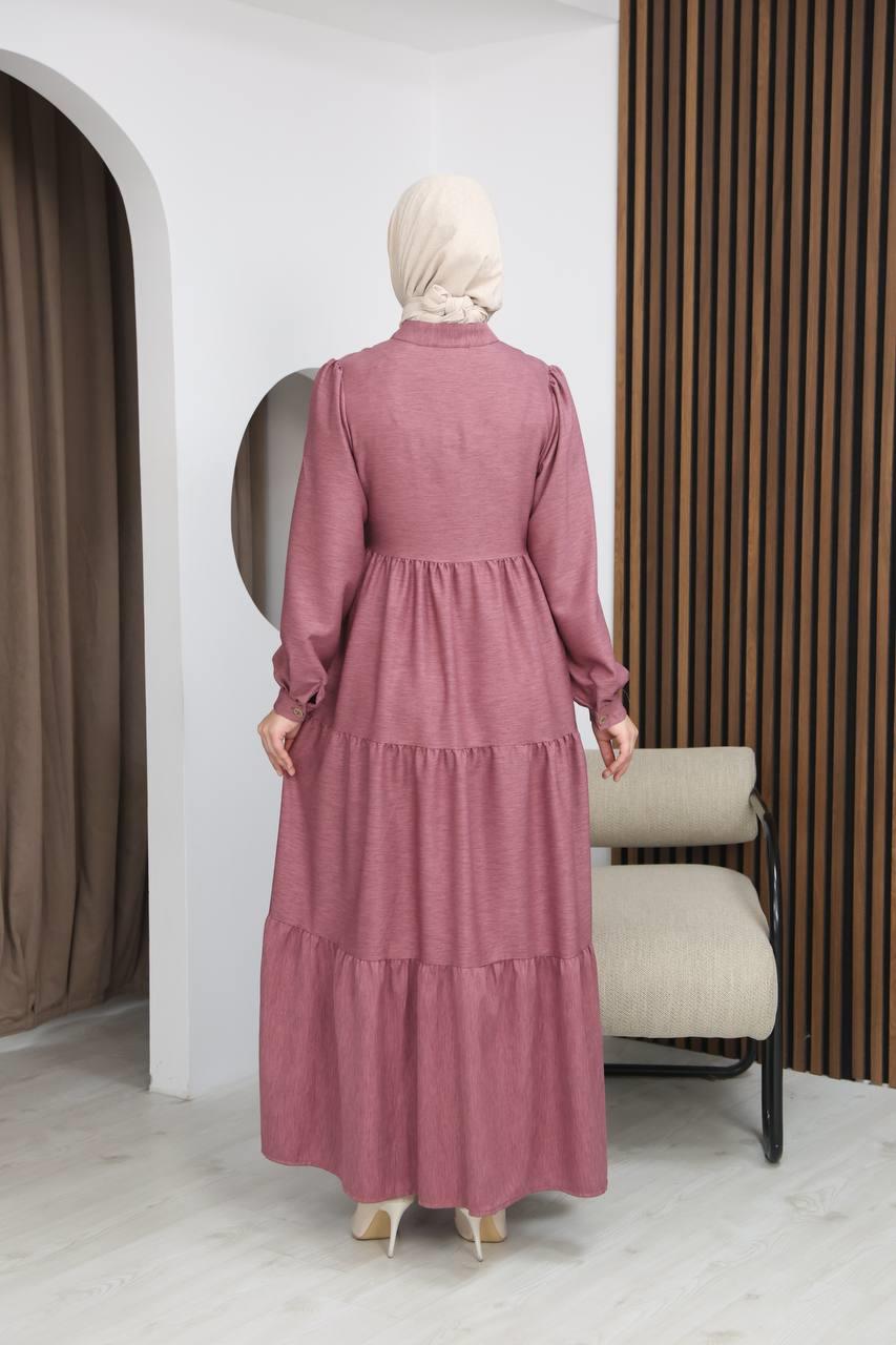 7111 Femina Elbisesi - Gül kurusu