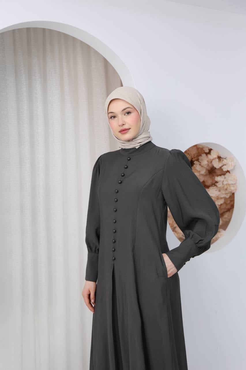 7142 Sade Zarafet Ferace - Haki