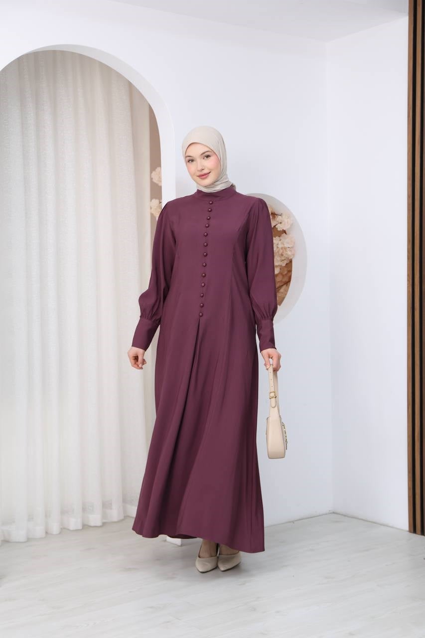 7142 Sade Zarafet Ferace - Mürdüm 