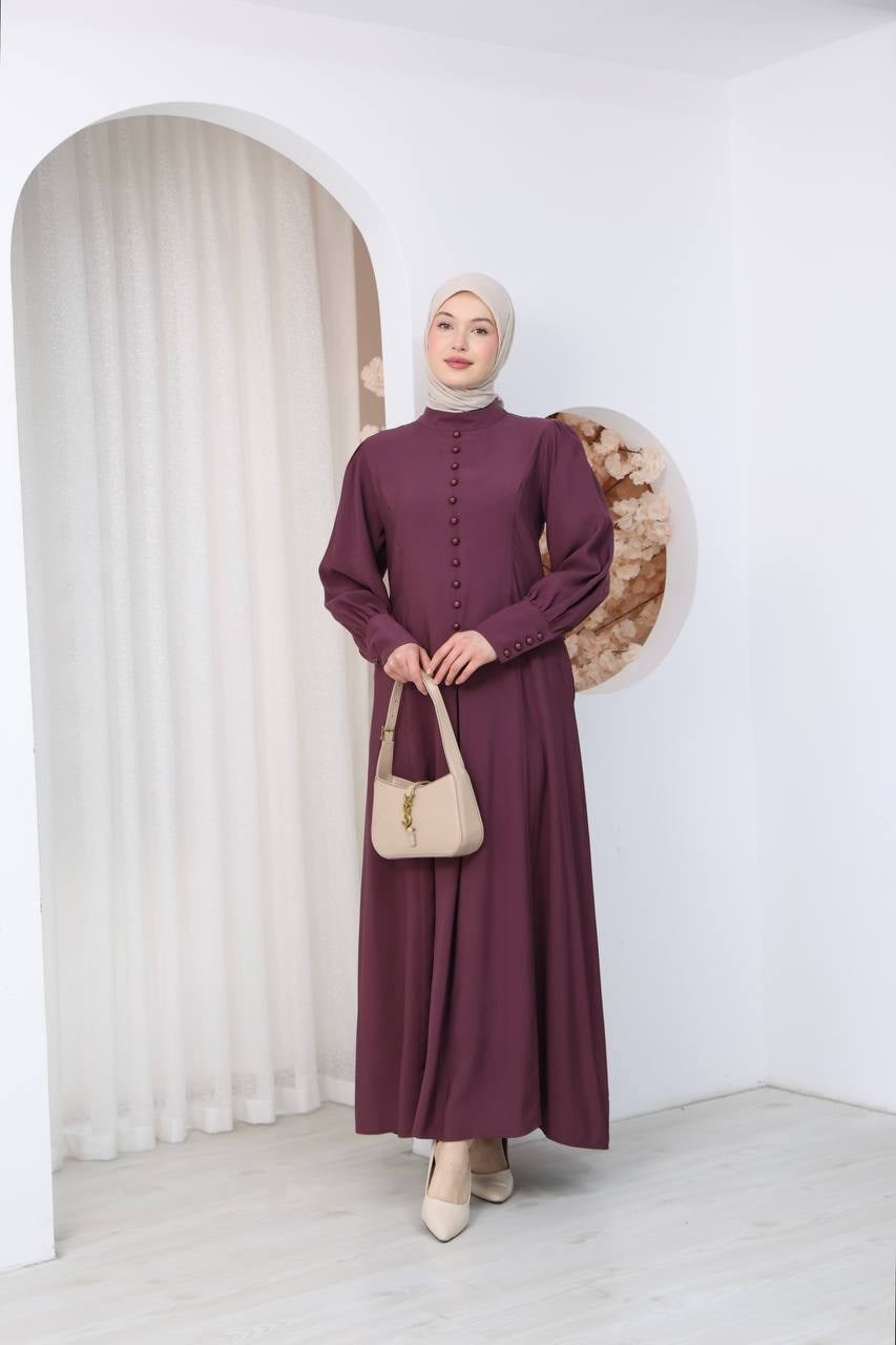 7142 Sade Zarafet Ferace - Mürdüm 
