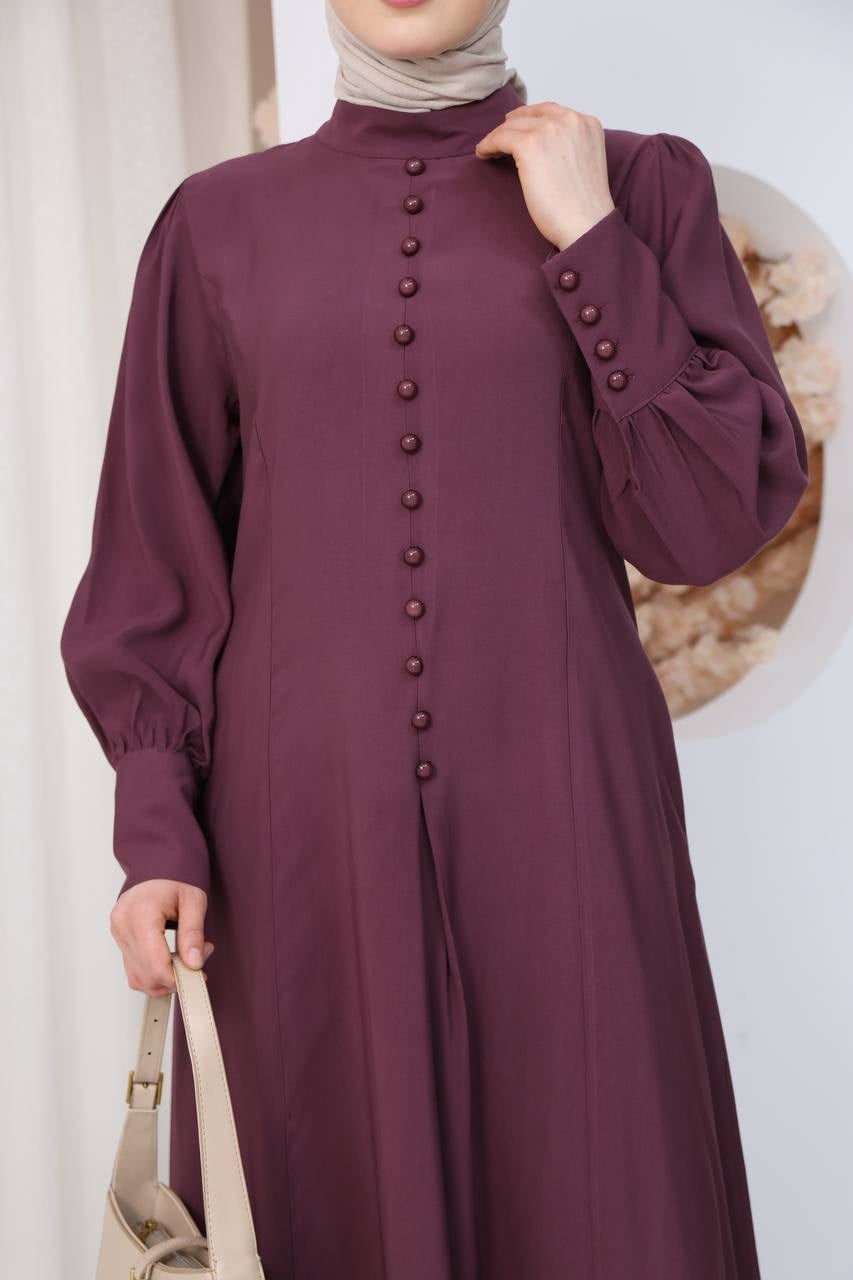 7142 Sade Zarafet Ferace - Mürdüm 