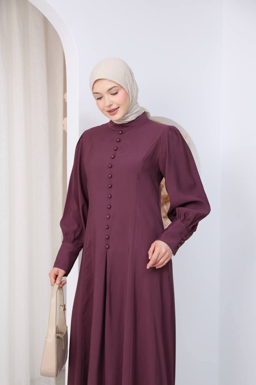 7142 Sade Zarafet Ferace - Mürdüm 