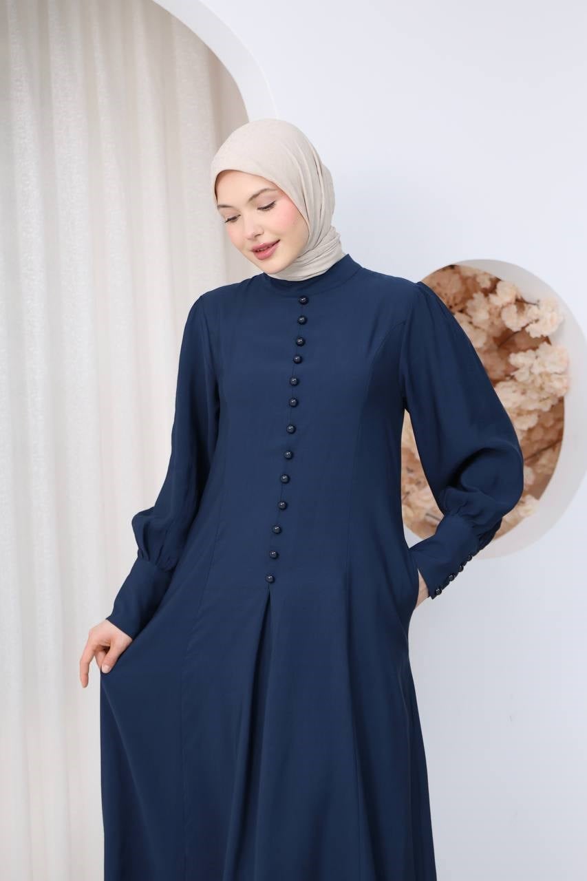 7142 Sade Zarafet Ferace - Saks Mavisi 