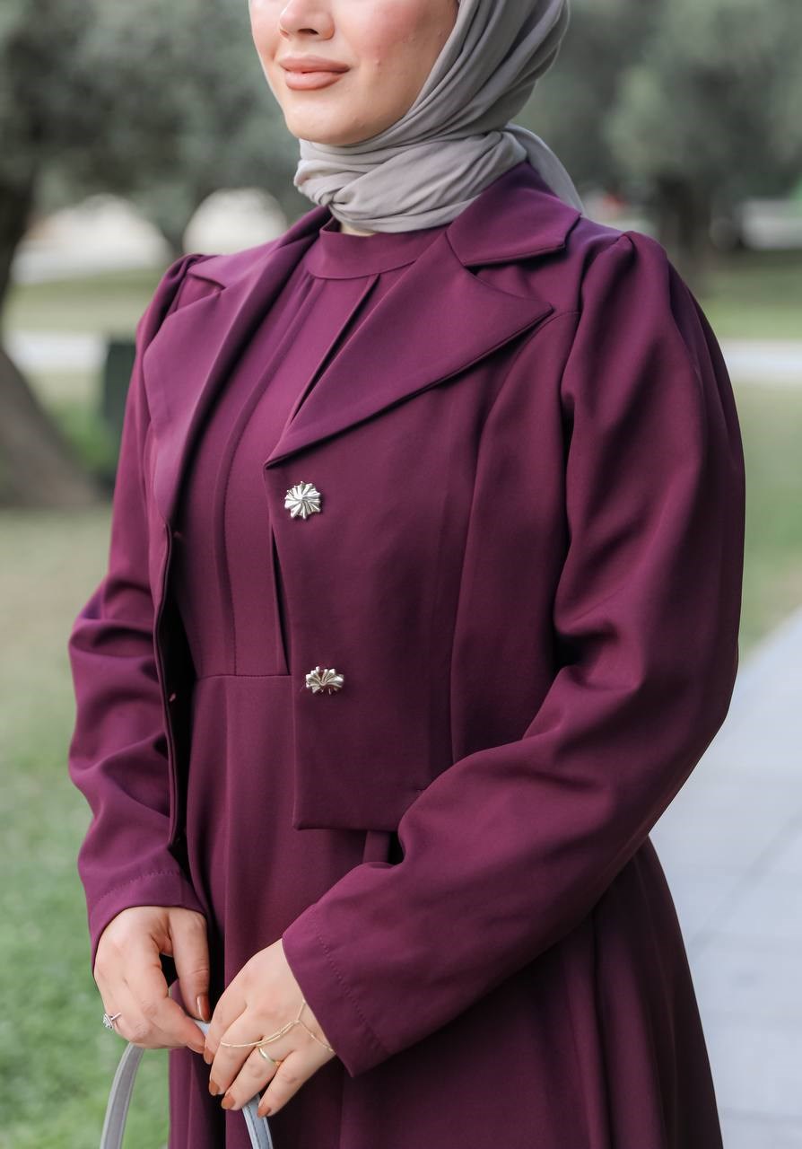 7191 Asil Duruş İkili Takım - Bordo